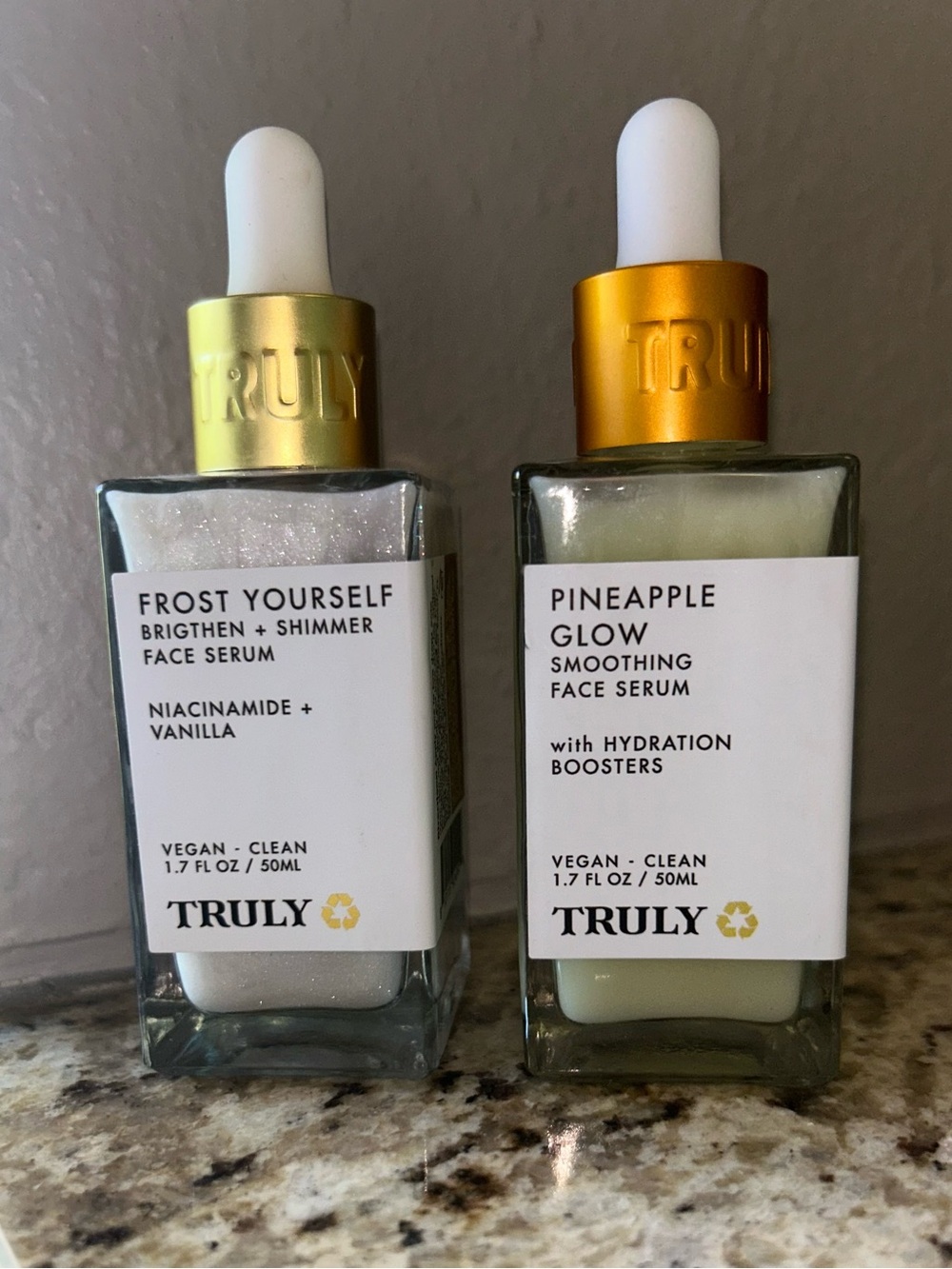 TRULY Frost Yourself & Pineapple Glow Serums — 1.7 oz each - New